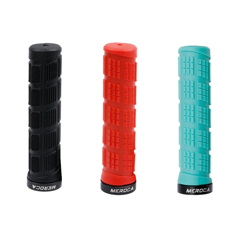 MEROCA Mountain Bike Anti-slip Shock Absorber Riding Grip Cover, Style:, One Side Lock ME38 Black, One Side Lock ME38 Red, One Side Lock ME38 Sky Blue, Bilateral Lock Thread ME15 Black, Bilateral Lock Thread ME15 Red, Bilateral Lock Thread ME15 Green