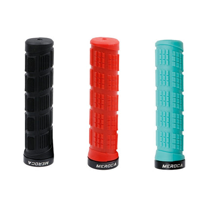MEROCA Mountain Bike Anti-slip Shock Absorber Riding Grip Cover, Style:, One Side Lock ME38 Black, One Side Lock ME38 Red, One Side Lock ME38 Sky Blue, Bilateral Lock Thread ME15 Black, Bilateral Lock Thread ME15 Red, Bilateral Lock Thread ME15 Green
