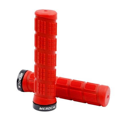 MEROCA Mountain Bike Anti-slip Shock Absorber Riding Grip Cover, Style:, One Side Lock ME38 Black, One Side Lock ME38 Red, One Side Lock ME38 Sky Blue, Bilateral Lock Thread ME15 Black, Bilateral Lock Thread ME15 Red, Bilateral Lock Thread ME15 Green