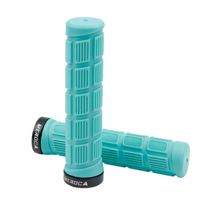 MEROCA Mountain Bike Anti-slip Shock Absorber Riding Grip Cover, Style:, One Side Lock ME38 Black, One Side Lock ME38 Red, One Side Lock ME38 Sky Blue, Bilateral Lock Thread ME15 Black, Bilateral Lock Thread ME15 Red, Bilateral Lock Thread ME15 Green