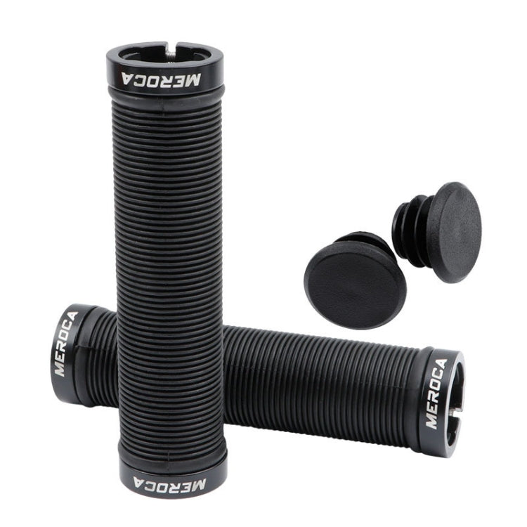 MEROCA Mountain Bike Anti-slip Shock Absorber Riding Grip Cover, Style:, One Side Lock ME38 Black, One Side Lock ME38 Red, One Side Lock ME38 Sky Blue, Bilateral Lock Thread ME15 Black, Bilateral Lock Thread ME15 Red, Bilateral Lock Thread ME15 Green