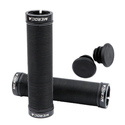 MEROCA Mountain Bike Anti-slip Shock Absorber Riding Grip Cover, Style:, One Side Lock ME38 Black, One Side Lock ME38 Red, One Side Lock ME38 Sky Blue, Bilateral Lock Thread ME15 Black, Bilateral Lock Thread ME15 Red, Bilateral Lock Thread ME15 Green