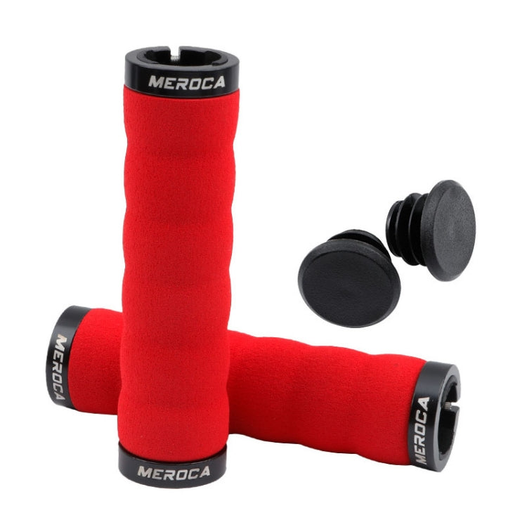 MEROCA Mountain Bike Anti-slip Shock Absorber Riding Grip Cover, Style:, One Side Lock ME38 Black, One Side Lock ME38 Red, One Side Lock ME38 Sky Blue, Bilateral Lock Thread ME15 Black, Bilateral Lock Thread ME15 Red, Bilateral Lock Thread ME15 Green