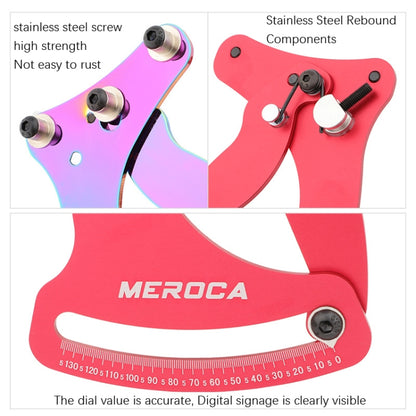 MEROCA Bicycle Ring Calibration Tool Spoke Tension Tube Wheel Set Steel Wire, Red, Colorful, Red+Wrench, Colorful+Wrench