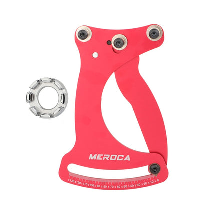 MEROCA Bicycle Ring Calibration Tool Spoke Tension Tube Wheel Set Steel Wire, Red, Colorful, Red+Wrench, Colorful+Wrench
