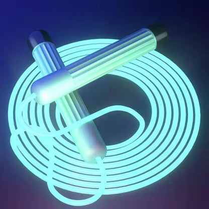 Sports Fitness LED Light Adjustable Skipping Rope, Pink, Blue, Green
