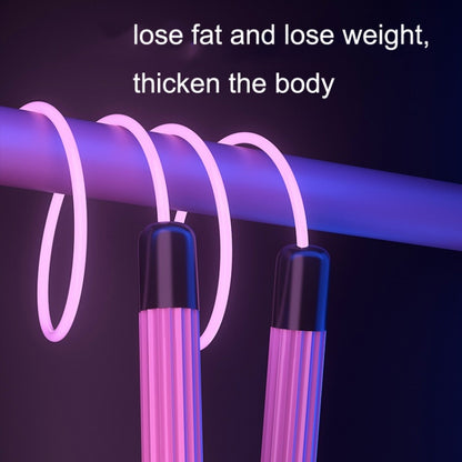 Sports Fitness LED Light Adjustable Skipping Rope, Pink, Blue, Green