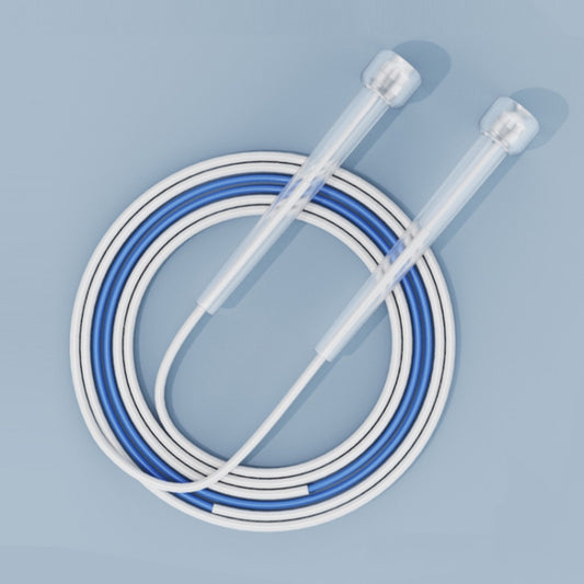 Children Speed Skipping Sports Rope, Style: 2 Sections 2.8m (White Blue), 2 Sections 2.4m (White Blue), 2 Sections 2.8m (White Blue), 2 Sections 2.4m (White Pink), 2 Sections 2.8m (White Pink), 2 Sections 2.4m (White Green), 2 Sections 2.8m (White Gree...