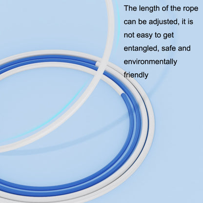 Children Speed Skipping Sports Rope, Style: 2 Sections 2.8m (White Blue), 2 Sections 2.4m (White Blue), 2 Sections 2.8m (White Blue), 2 Sections 2.4m (White Pink), 2 Sections 2.8m (White Pink), 2 Sections 2.4m (White Green), 2 Sections 2.8m (White Gree...