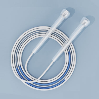 Children Speed Skipping Sports Rope, Style: 2 Sections 2.8m (White Blue), 2 Sections 2.4m (White Blue), 2 Sections 2.8m (White Blue), 2 Sections 2.4m (White Pink), 2 Sections 2.8m (White Pink), 2 Sections 2.4m (White Green), 2 Sections 2.8m (White Gree...