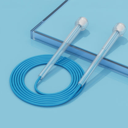 3 PCS Fitness Sports Children Transparent Handle Skipping Rope, Transparent Blue, Transparent Yellow, Transparent Pink, Transparent Green, Transparent Orange