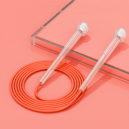 3 PCS Fitness Sports Children Transparent Handle Skipping Rope, Transparent Blue, Transparent Yellow, Transparent Pink, Transparent Green, Transparent Orange