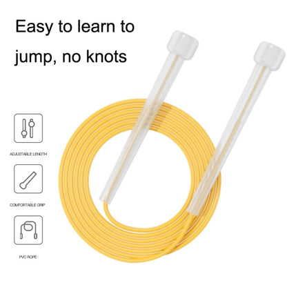 3 PCS Fitness Sports Children Transparent Handle Skipping Rope, Transparent Blue, Transparent Yellow, Transparent Pink, Transparent Green, Transparent Orange