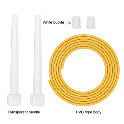 3 PCS Fitness Sports Children Transparent Handle Skipping Rope, Transparent Blue, Transparent Yellow, Transparent Pink, Transparent Green, Transparent Orange