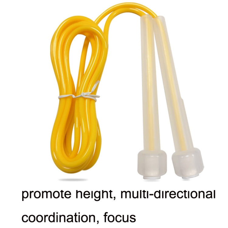 3 PCS Fitness Sports Children Transparent Handle Skipping Rope, Transparent Blue, Transparent Yellow, Transparent Pink, Transparent Green, Transparent Orange
