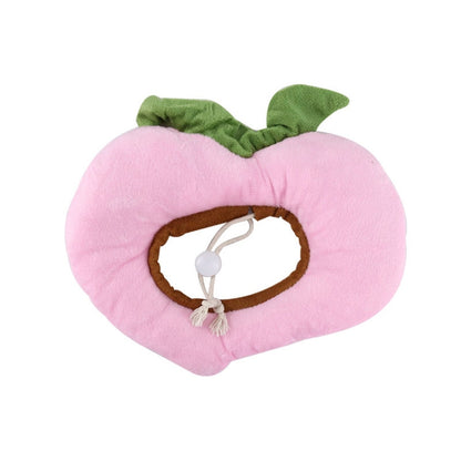Pet Anti-bite Anti-Lick Ring Soft Cotton Cat Head Cover, Peach, Pineapple, Drumstick, Avocado
