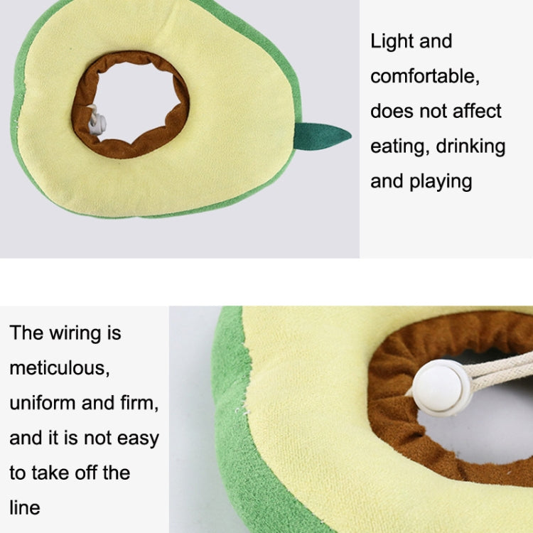 Pet Anti-bite Anti-Lick Ring Soft Cotton Cat Head Cover, Peach, Pineapple, Drumstick, Avocado