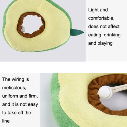 Pet Anti-bite Anti-Lick Ring Soft Cotton Cat Head Cover, Peach, Pineapple, Drumstick, Avocado