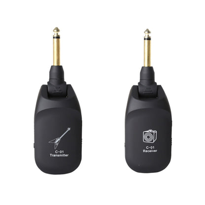 C01 Electric Guitar Wireless Audio Transmitter Receiver, Black