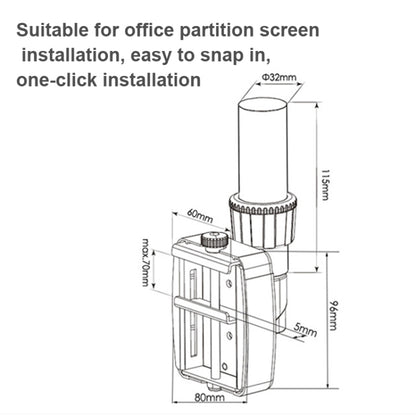 Gibbon Mounts  Lifting and Rotating Computer Monitor Bracket Slide Rail Bracket,Model:, FE110P, FE111P, GM111P