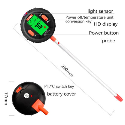 TASI Soil Test Instrument PH Test Pen Home PH Test Instrument, TA8671, TA8672