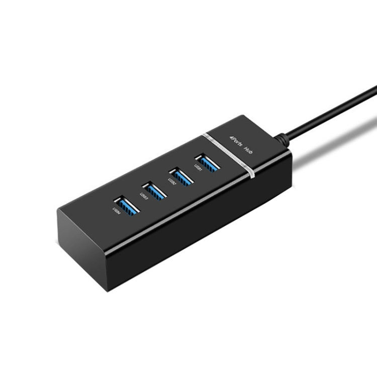 4 X USB 2.0 Ports HUB Converter, Cable Length: 15cm,Style：, Without Light Bar, With Light Bar Black, With Light Bar White