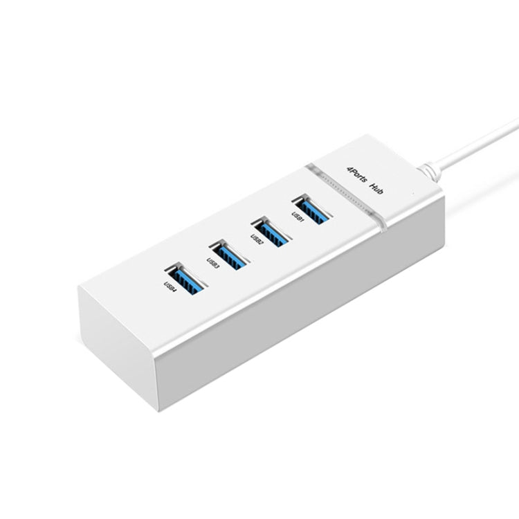4 X USB 2.0 Ports HUB Converter, Cable Length: 15cm,Style：, Without Light Bar, With Light Bar Black, With Light Bar White