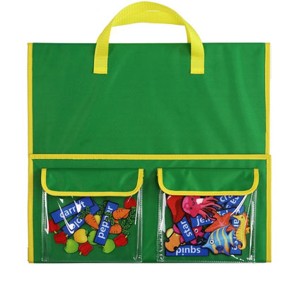 Story Theme Portable Felt Board Classroom Desktop Auxiliary Teaching Aids, Fruit Vegetable Theme, Marine Life Theme