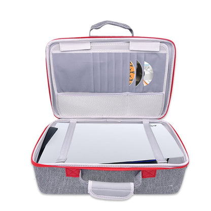 GH1881 Portable Game Console Storage Bag For PS5, Gray, Black