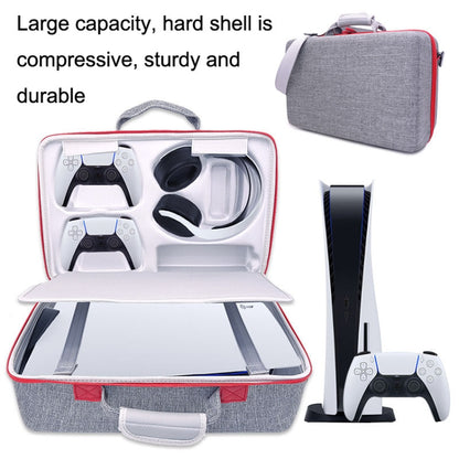 GH1881 Portable Game Console Storage Bag For PS5, Gray, Black