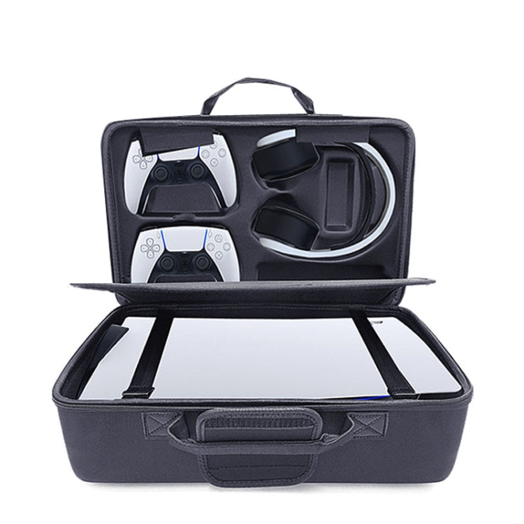 GH1881 Portable Game Console Storage Bag For PS5, Gray, Black