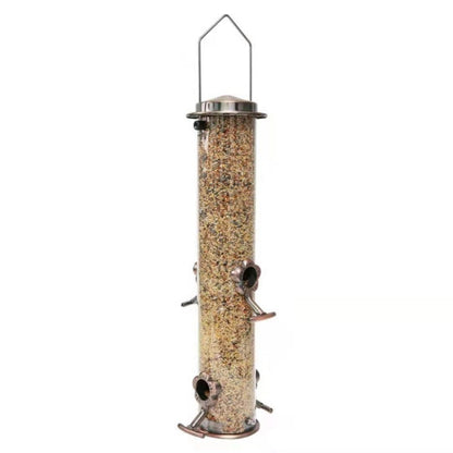 Outdoor Garden Hanging Metal Bird Automatic Feeder, Hanging Metal Bird Feeder