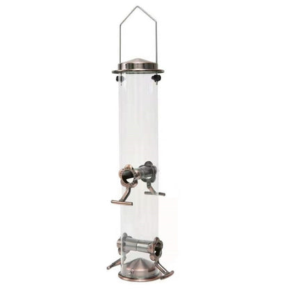 Outdoor Garden Hanging Metal Bird Automatic Feeder, Hanging Metal Bird Feeder