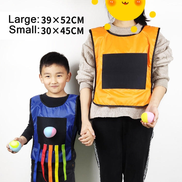 Children Dodgeball Vest For Parent-child Outdoor Games With 5 Balls, Small (Red), Small (Blue), Small (Yellow), Small (Orange), Small (Green), Large (Red), Large (Blue), Large (Yellow), Large (Orange), Large (Green), Small + 5 Tails (Red)