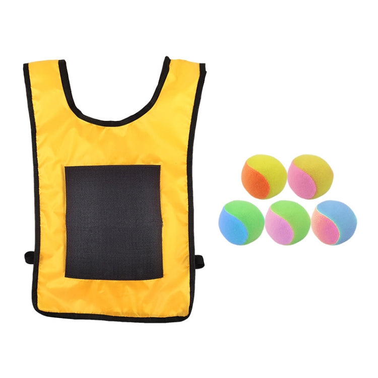 Children Dodgeball Vest For Parent-child Outdoor Games With 5 Balls, Small (Red), Small (Blue), Small (Yellow), Small (Orange), Small (Green), Large (Red), Large (Blue), Large (Yellow), Large (Orange), Large (Green), Small + 5 Tails (Red)