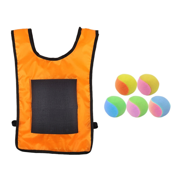 Children Dodgeball Vest For Parent-child Outdoor Games With 5 Balls, Small (Red), Small (Blue), Small (Yellow), Small (Orange), Small (Green), Large (Red), Large (Blue), Large (Yellow), Large (Orange), Large (Green), Small + 5 Tails (Red)