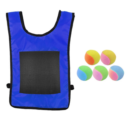 Children Dodgeball Vest For Parent-child Outdoor Games With 5 Balls, Small (Red), Small (Blue), Small (Yellow), Small (Orange), Small (Green), Large (Red), Large (Blue), Large (Yellow), Large (Orange), Large (Green), Small + 5 Tails (Red)