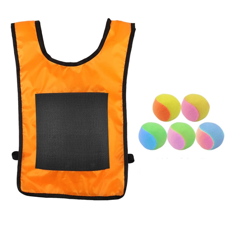 Children Dodgeball Vest For Parent-child Outdoor Games With 5 Balls, Small (Red), Small (Blue), Small (Yellow), Small (Orange), Small (Green), Large (Red), Large (Blue), Large (Yellow), Large (Orange), Large (Green), Small + 5 Tails (Red)