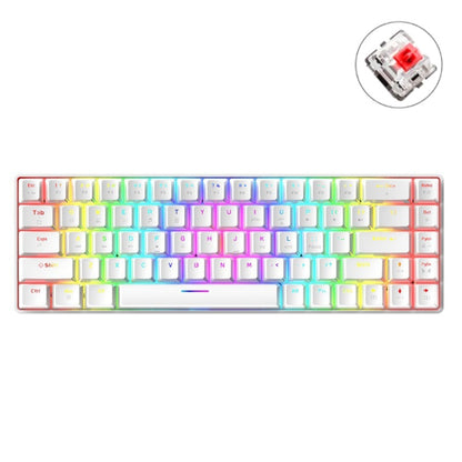 ZIYOU LANG T8 68 Keys RGB Luminous Gaming Mechanical Keyboard, Cable Length:1.6m, T8 White Green Shaft, T8 White Red Shaft, T8 Blue Green Shaft, T8 Pink Green Shaft, T8 Black Green Shaft, T8 Black Tea Shaft