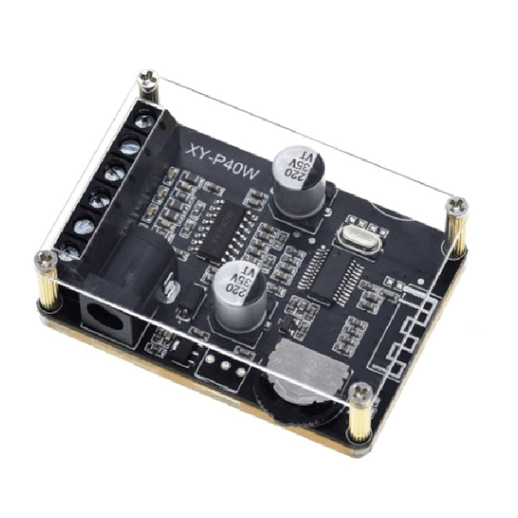 30W/40W Stereo Bluetooth Power Amplifier Plate 12V/24V High Power Digital Power Module, 30W/40W Bare Plate, 30W/40W With Acrylic Shell
