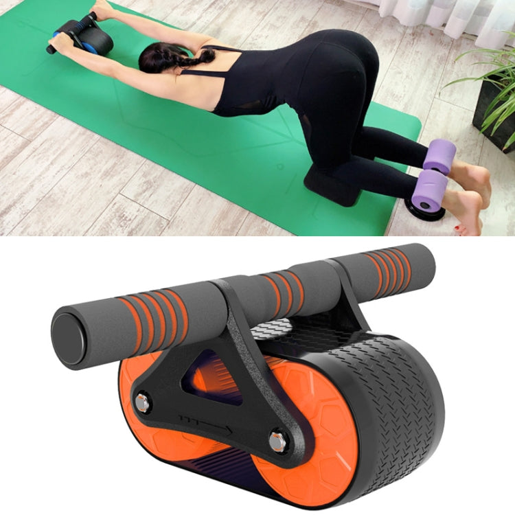 Automatic Rebound Double Wheel Abdominal Fitness Wheel, Automatic Rebound Ab Wheel(Blue), Automatic Rebound Ab Wheel(Orange), Automatic Rebound Ab Wheel(Red)