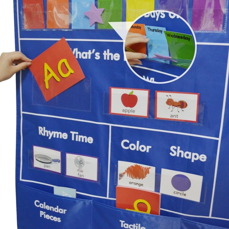 Calendar Weather Card Alphabet Word Card Bag, Calendar Weather