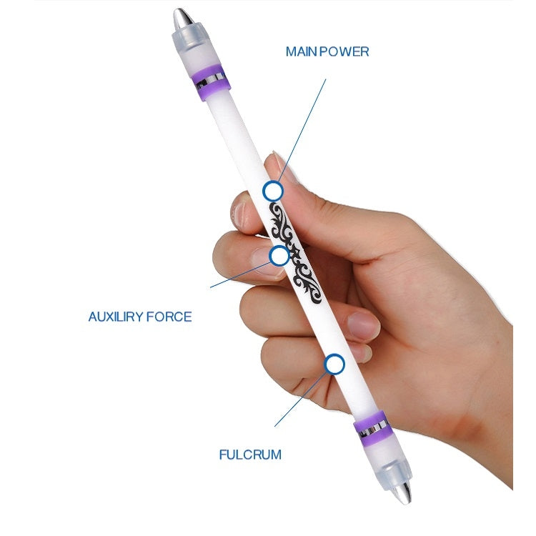 2 PCS Visual Spinning Pen Drop Resistant No Refill Rotary Pen Special