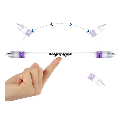 2 PCS Visual Spinning Pen Drop Resistant No Refill Rotary Pen Special