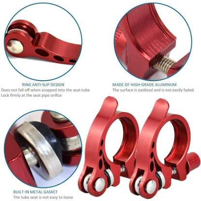 5 PCS Bicycle Accessories Quick Release Clip Road Bike Seatpost Clamp, 28.6mm, 34.9mm