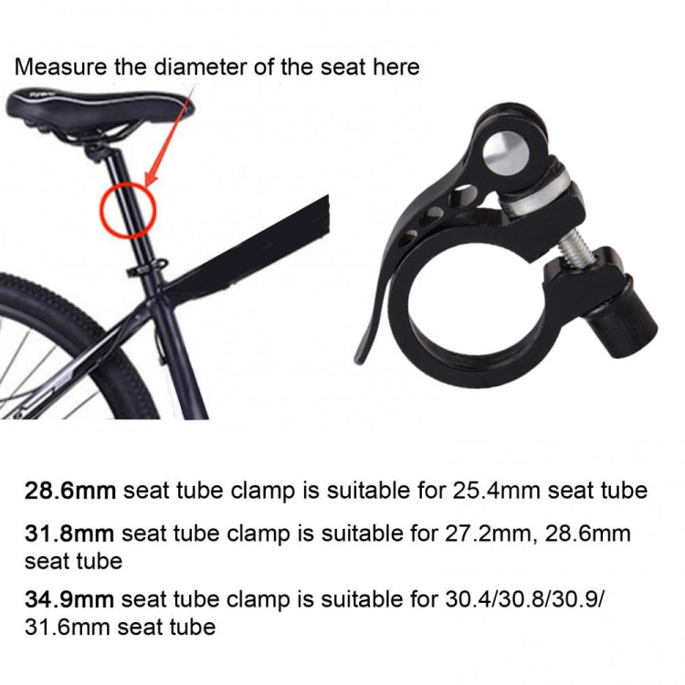 5 PCS Bicycle Accessories Quick Release Clip Road Bike Seatpost Clamp, 28.6mm, 34.9mm