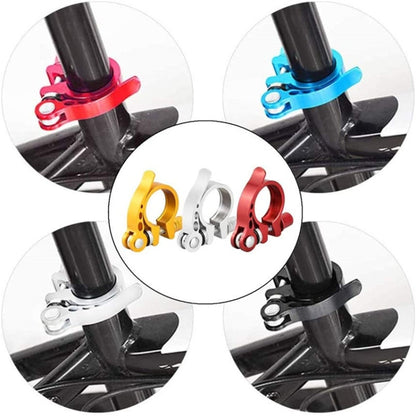 5 PCS Bicycle Accessories Quick Release Clip Road Bike Seatpost Clamp, 28.6mm, 34.9mm