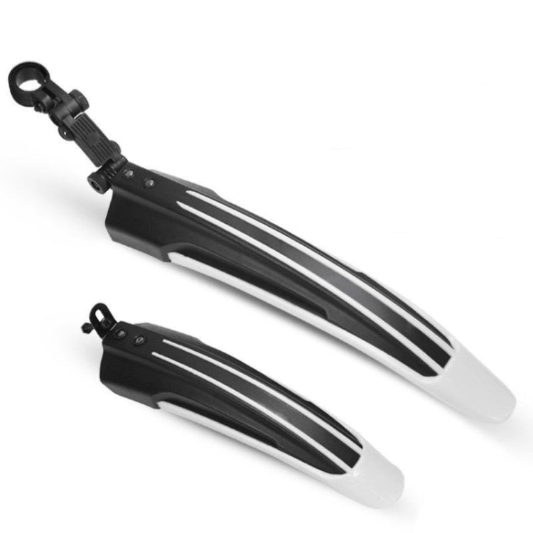 1 Set  Dual Color Bicycle Mudguard Mountain Bike Fenders Set, Black Red, All Black, Dark Blue, Black Light Blue, Black Green, Black and White, Dark Grey, Black Yellow