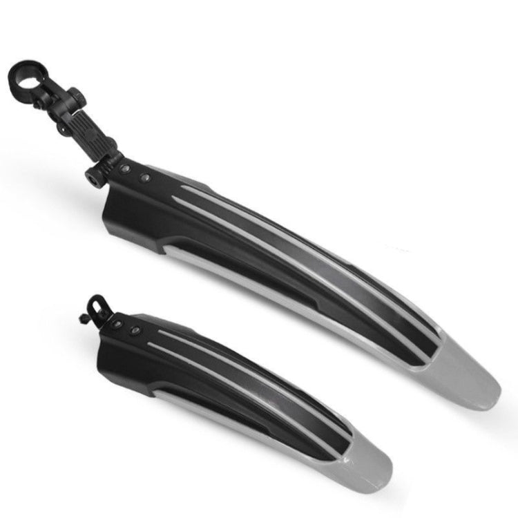 1 Set  Dual Color Bicycle Mudguard Mountain Bike Fenders Set, Black Red, All Black, Dark Blue, Black Light Blue, Black Green, Black and White, Dark Grey, Black Yellow