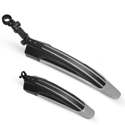 1 Set  Dual Color Bicycle Mudguard Mountain Bike Fenders Set, Black Red, All Black, Dark Blue, Black Light Blue, Black Green, Black and White, Dark Grey, Black Yellow